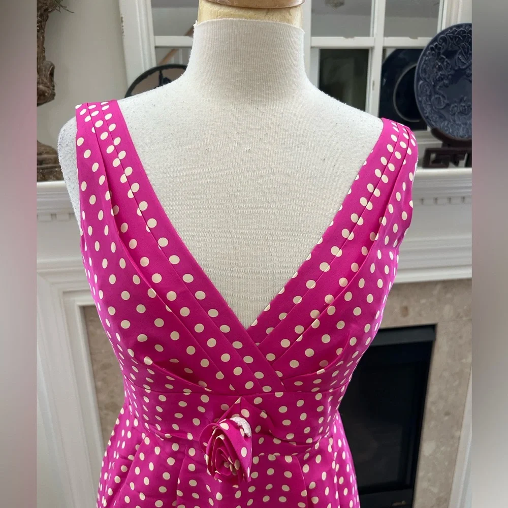 J Crew Pink Polka Dot Dress - Picture 2 of 11